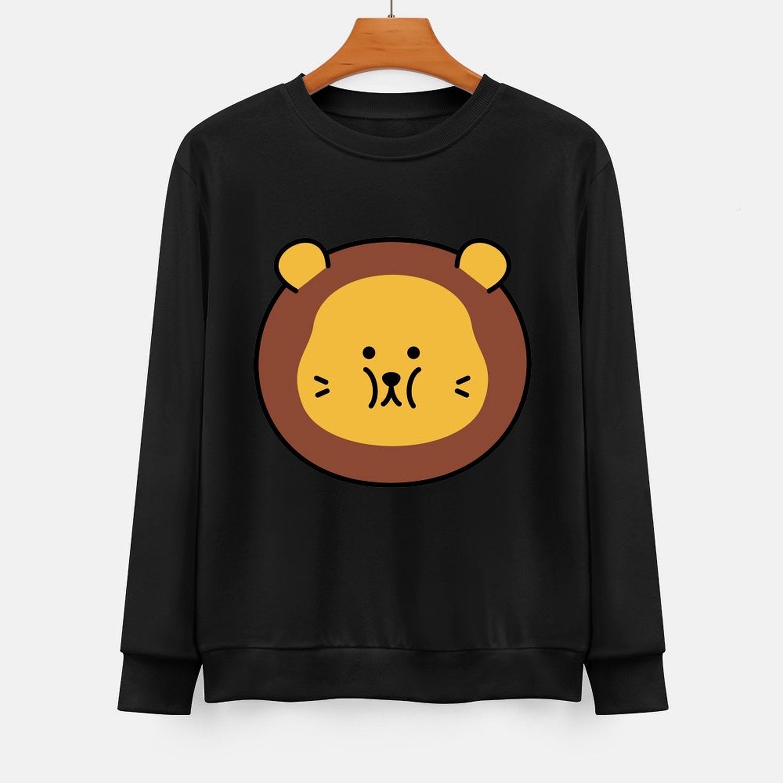 Front Patterned Long Sleeve TopBasicSeries Eco-Conscious